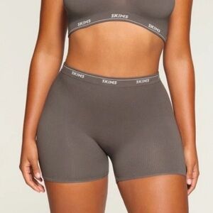 SKIMS Grey Chalk Rib Boxer